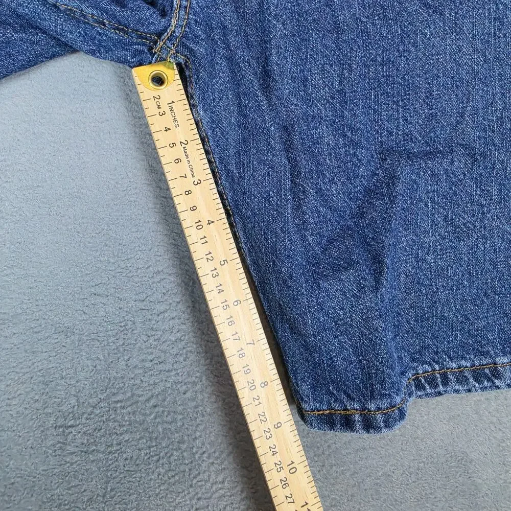 Levi's Men's 505 Denim Shorts W34 Blue Regular Fit Water Less Jean Shorts Classi